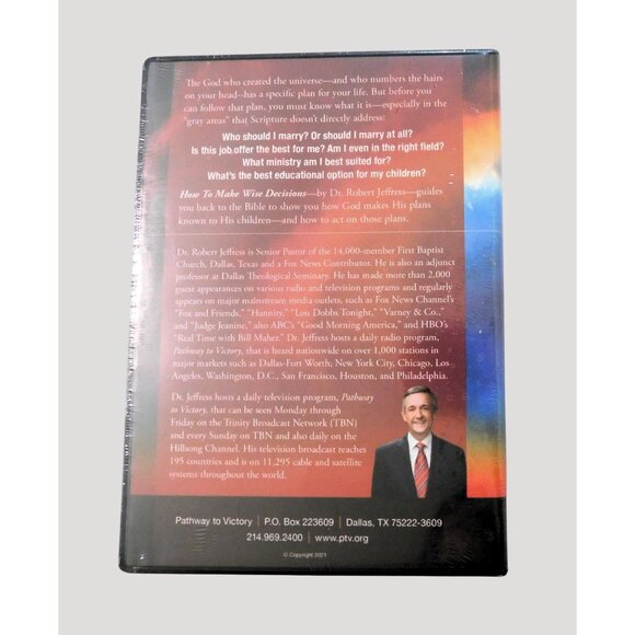 How To Make Wise Decisions Robert Jeffress DVD MP3 CD PTV Sealed - Picture 3 of 3